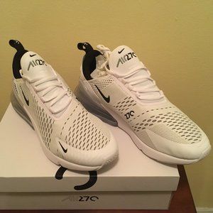 Nike Air Max 270 Men’s Running Shoes White/Black Style AH8050-100 Size 12